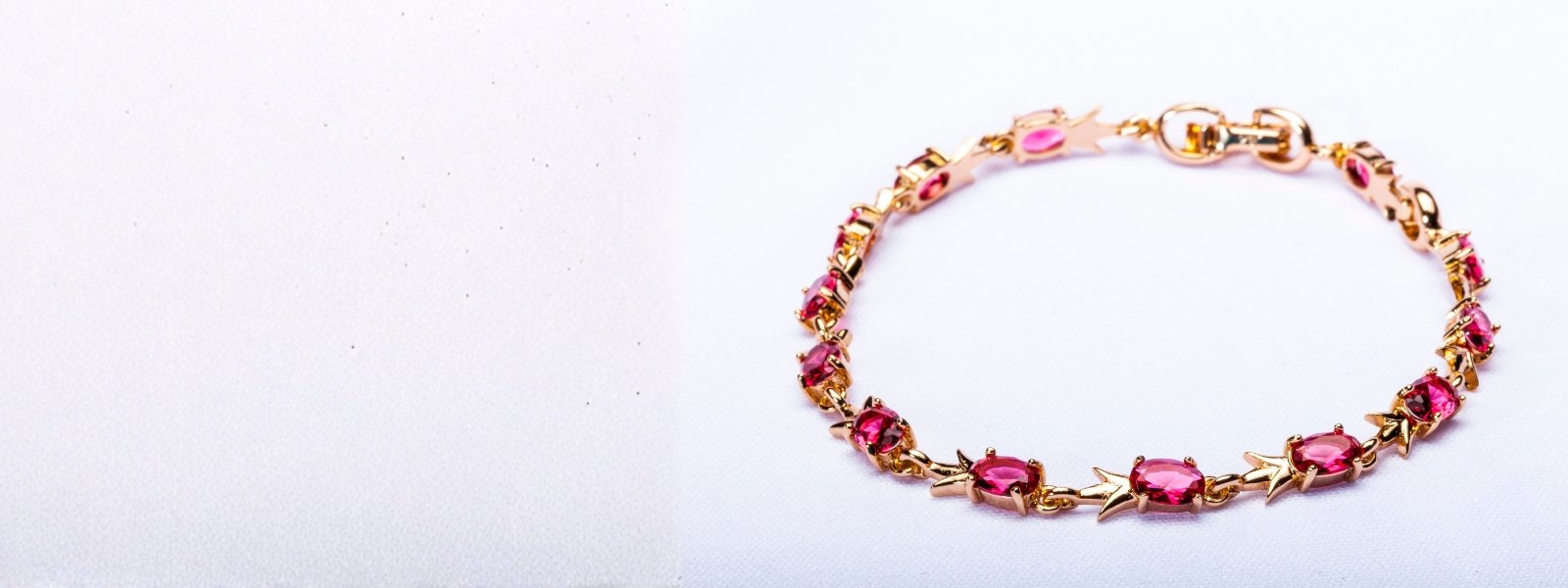 Pulsera oro rubíes