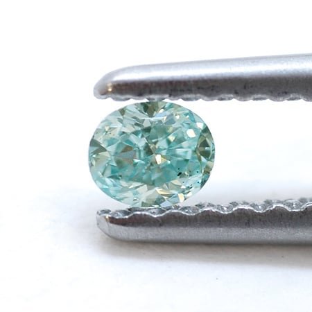 diamante ovalado verde